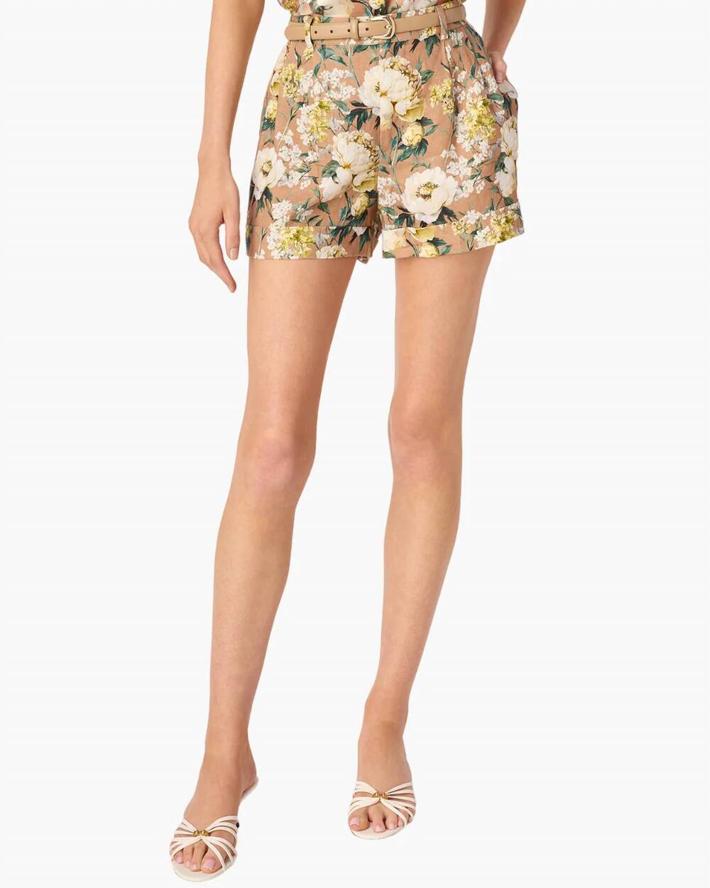 NEW CAMI NYC ravi linen short in morning flourish